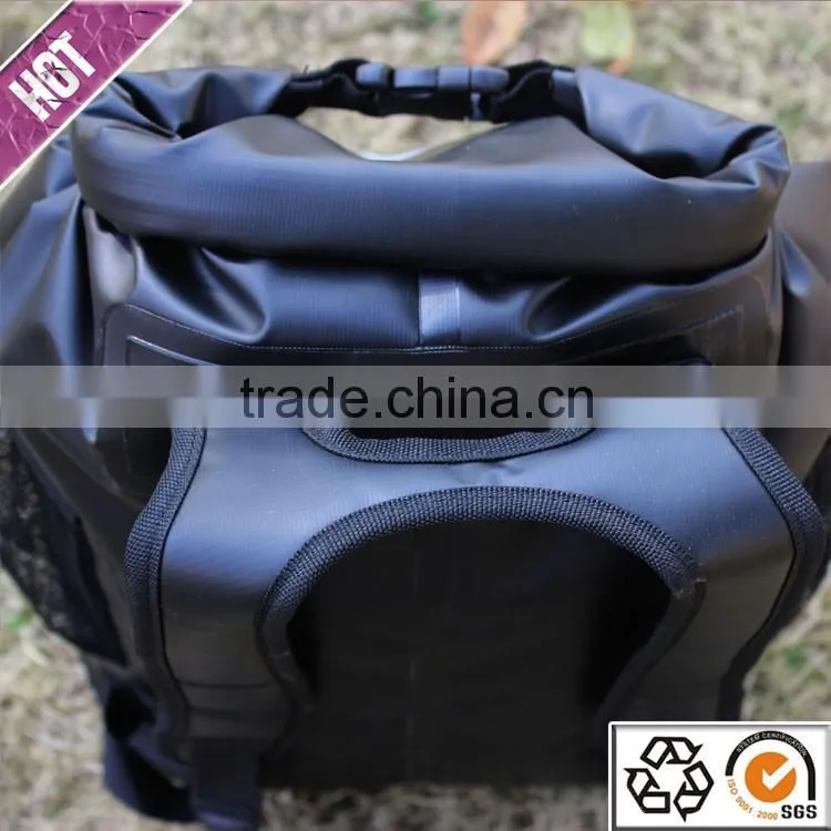500D pvc new arrival waterproof tarpaulin waterproof backpack for outdoor camping