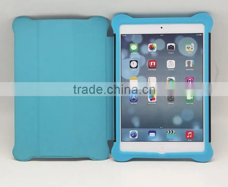 2016 New Design 3 in1 With Stand Flip cover Hard PC+PU leather+Silicone Shockproof Tablet Case for Apple ipad pro 9.7/12.9 inch