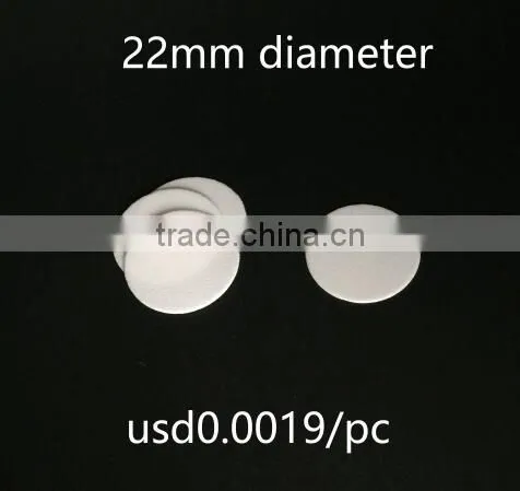 20mm 22mm 24mm 26mm 28mm white color pe foaming liner for pp cap or other caps