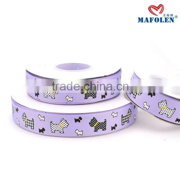 custom cartoon character ribbon for brithday decoration