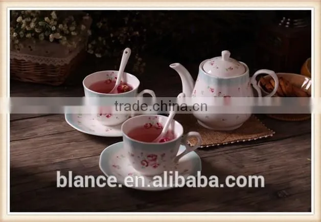 rose coffee tea set Cup/Saucer/Spoon Expresso Tasse Assiette