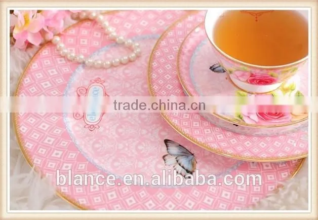 ceramic butterfly tea coffee cup and saucer set