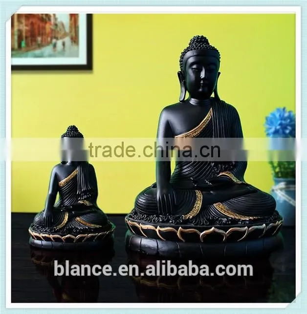 resin buddha statue sitting buddha figure for home decor
