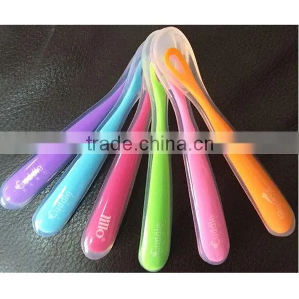 Top quality Cheapest top sell silicone baby spoons