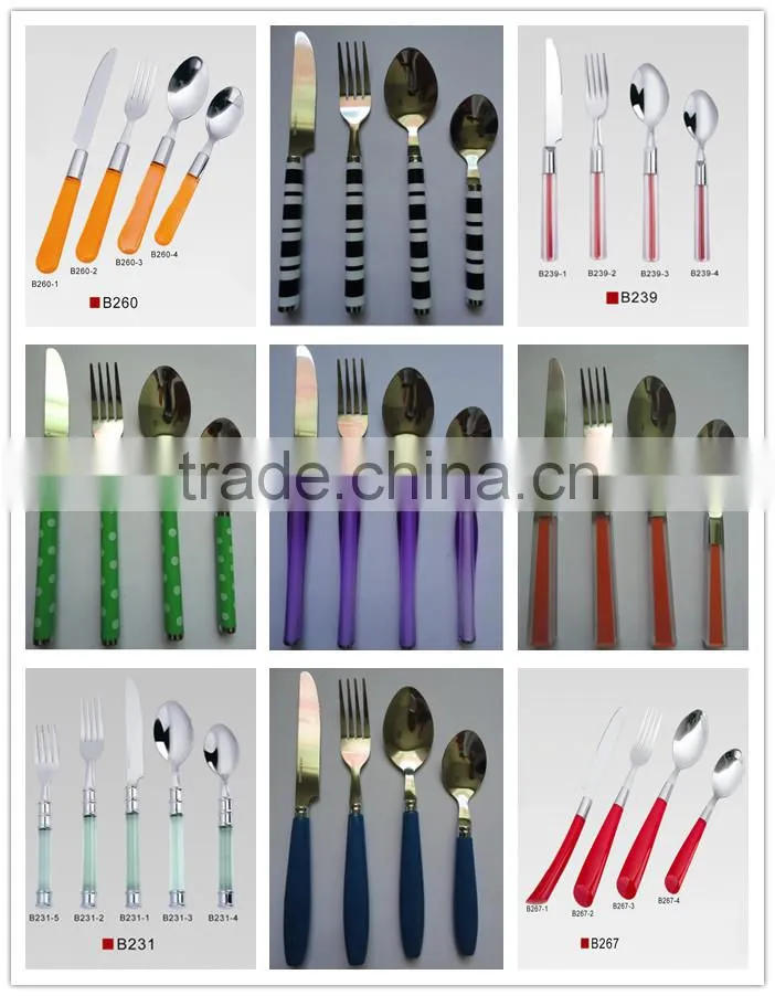 Boutique 24pcs hang rack packing flatware set