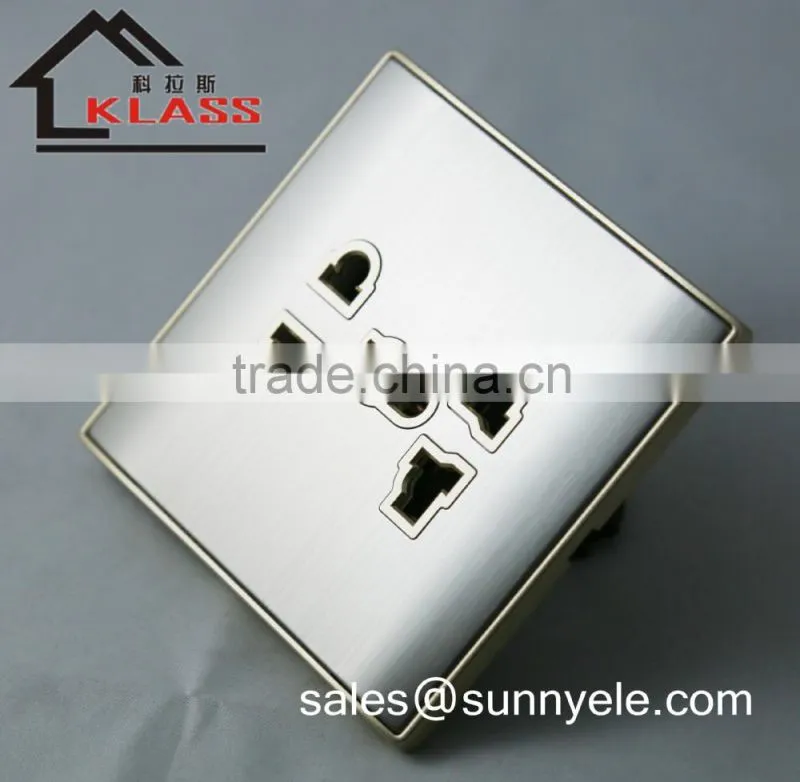250v british style 5 pin universal socket