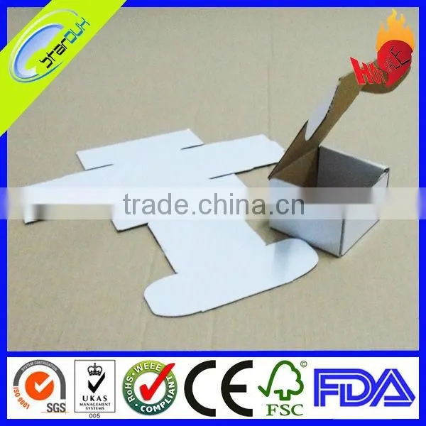 customized foldable kraft corrugated paper box with templete