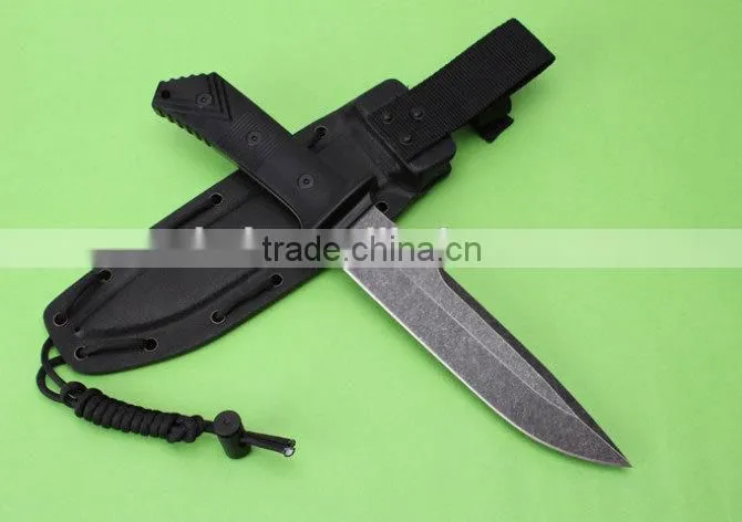 OEM AUS-10A tactical fixed blade knife with G10 handle UD50079