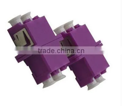 3D test pass 10G duplex om4 lc fiber optic adapter/OM4 optical fiber adaptor/OM4 duplex fiber lc coupler