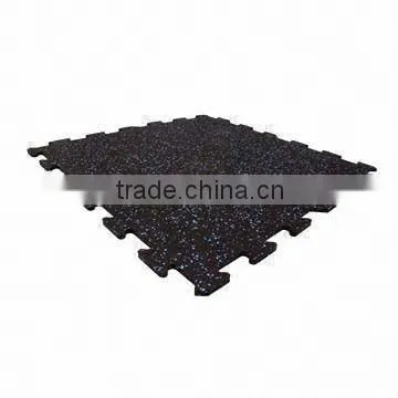 Magnetic rubber flooring mat for gym