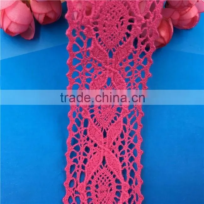 H0038A Elegant Lace Ribbon, 100% Cotton Lace ,Crocheted Lace