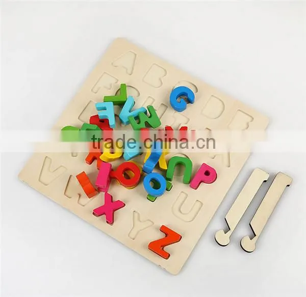 wooden training aid colour letter toy