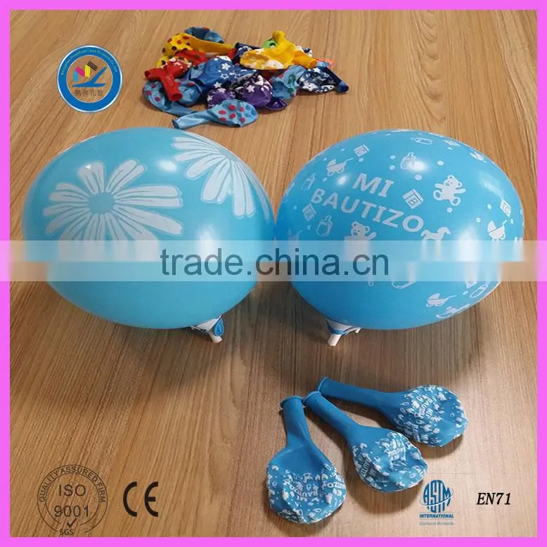 2016 hot sale 12 inch 2.8g latex printed balloon