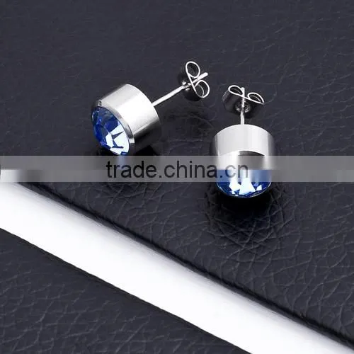 Fashion Stainless Steel Diamond Earrings