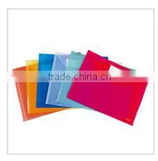 A4 Transparent PP Buckle File Pocket/File Bag with Button