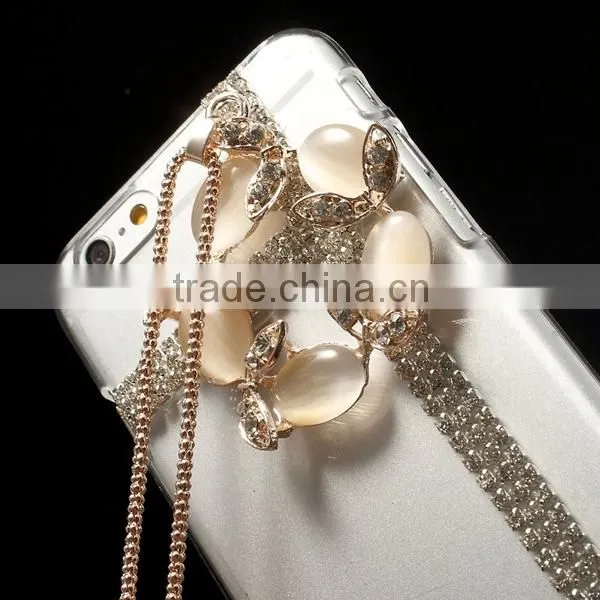 Mobile phone case Rhinestone Crystal hard case for iphone 6, rhinestone Case for iphone 6