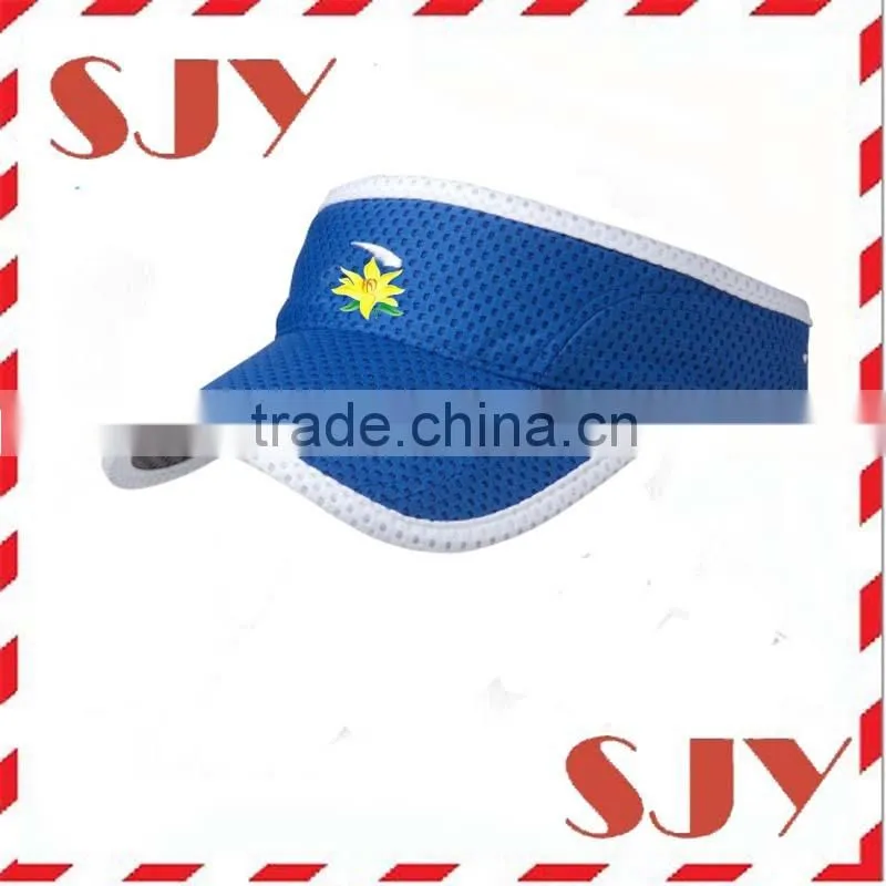100%Polyester Custom Dri Fit Mesh Tennis Visor Hat