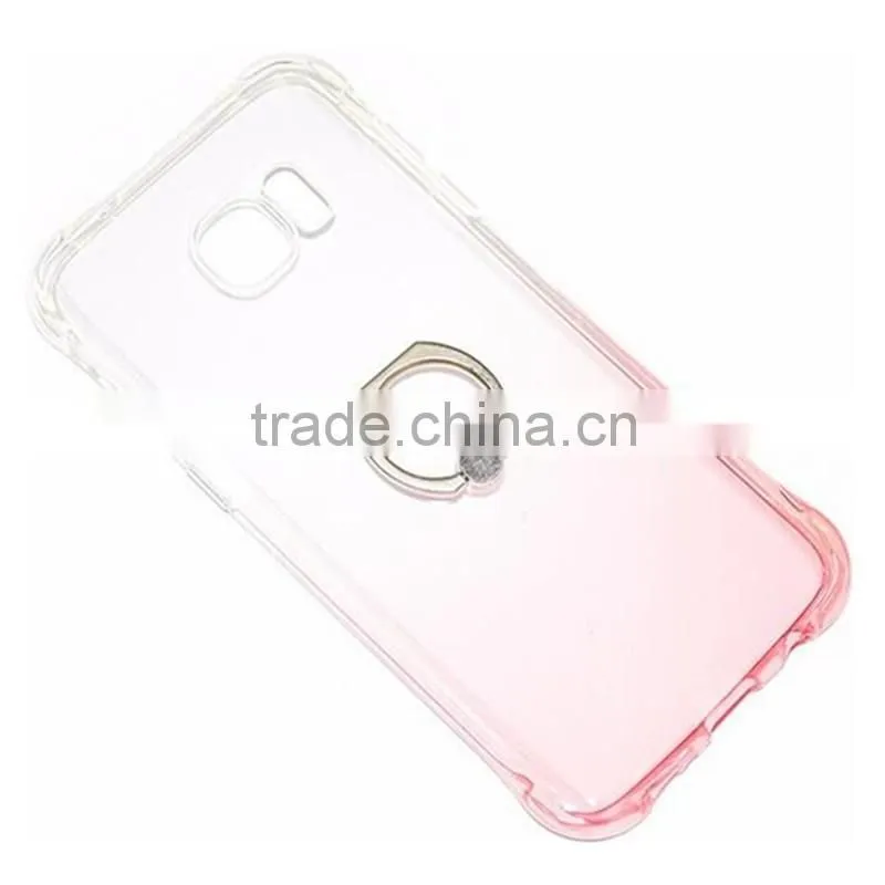 TPU back cover bumper case with ring kickstand holder for Huawei honor ascend lite mate8 P 9 gr3 y 6 5 max plus 7