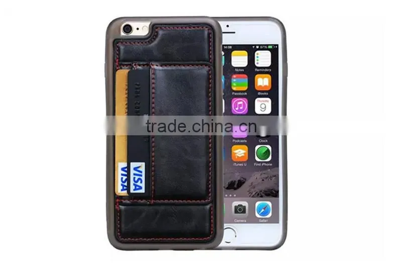 2015 new arrival hot selling leather case for iphone6, for iphone6 pink housing