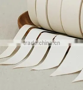 100% Cotton woven edged ribbon off white pure cotton ribbon