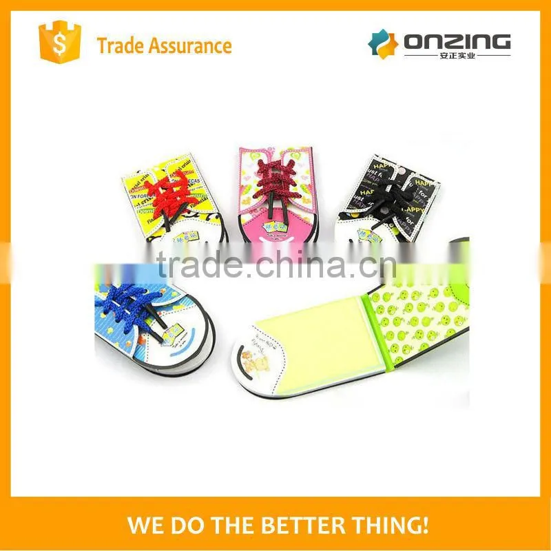 Onzing good quality shoes shaped sticky note