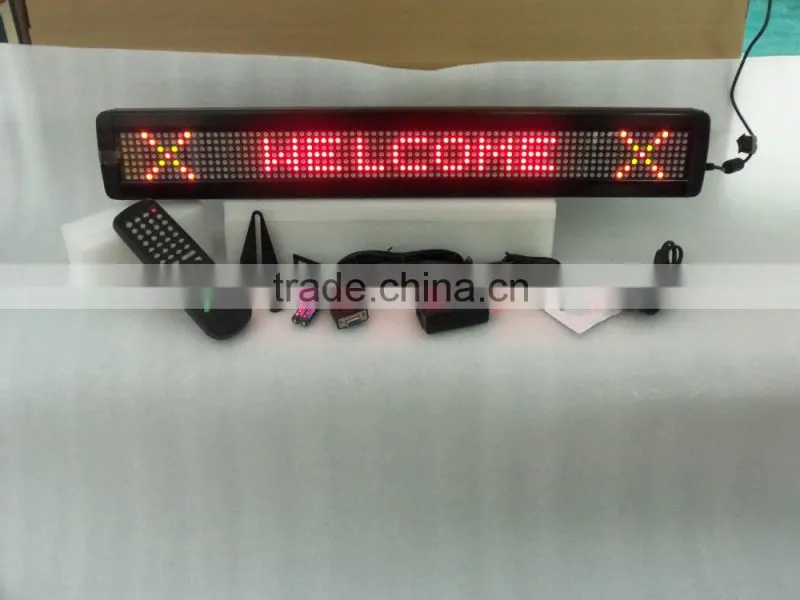 2016 Shenzhen manufacturer 7*80dots P7.62mm bus led display board