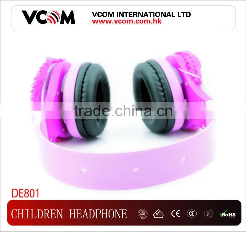 VCOM Newest Professional Design Children's headphones for 6-12 years old Children