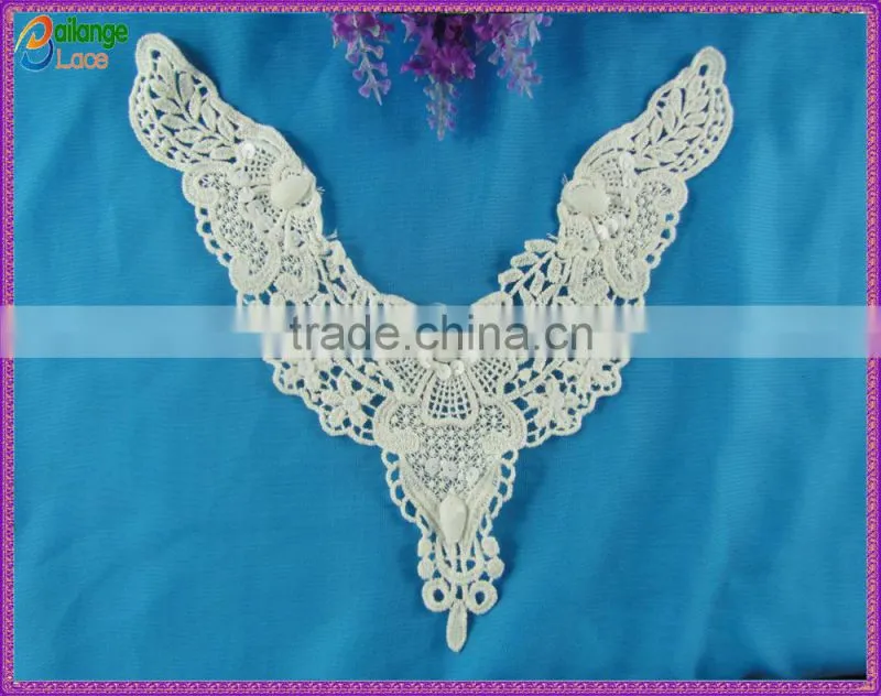 Dresses guipure lace Textile Embroidered machine embroidery lace collar for garment