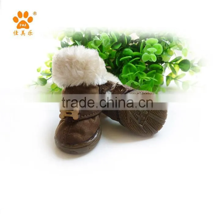 JML New destyle PU leather boot pink/brown outdoor dog winter shoe