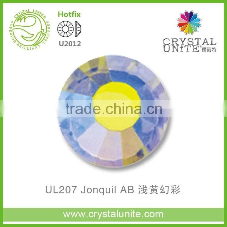U2012 Jonquil AB Lead Free Hot Fix Rhinestone