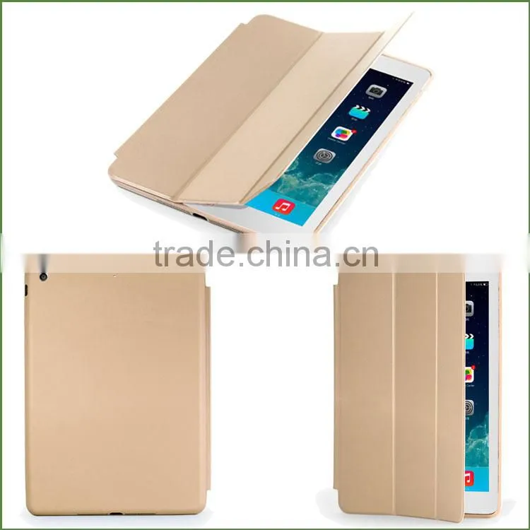 Smart Wake Sleep Function PC+PU Leather Case for iPad Air