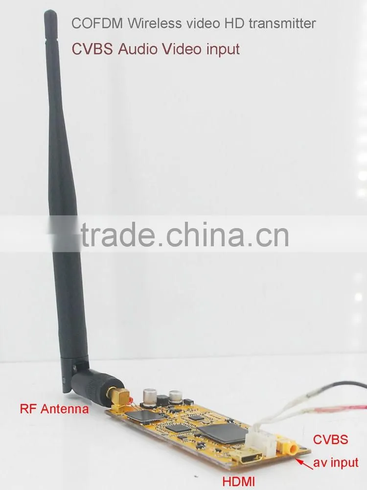 COFDM HD Wireless Video Transmitter sd card video recorder