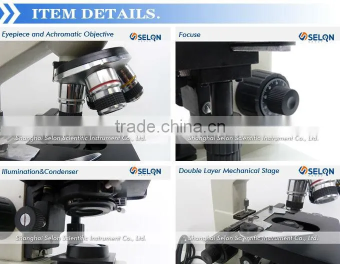 SELON SE-XSP-100SM MICROSCOPE , STAGE DOUBLE LAYER MECHANICAL STAGE