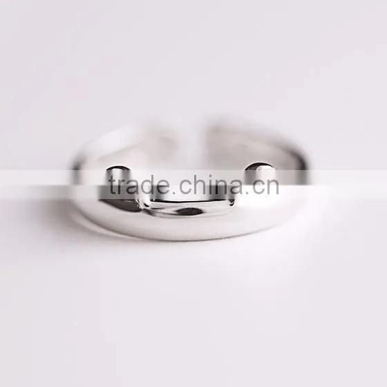 925 sterling silver kawaii cat ears ring adjustable ring fashion women ring jewelry supplies 6260553