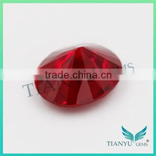 Synthetic Colored Gems for Jewellry #8 Oval Cut Ruby Stone Corundum gemstone price