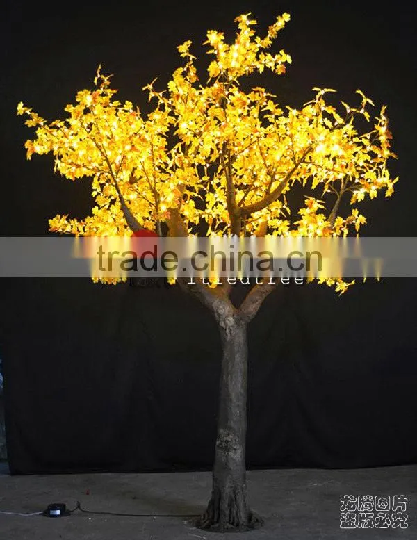 Artificial led maple tree light, 3.5m Halloween decoration led tree