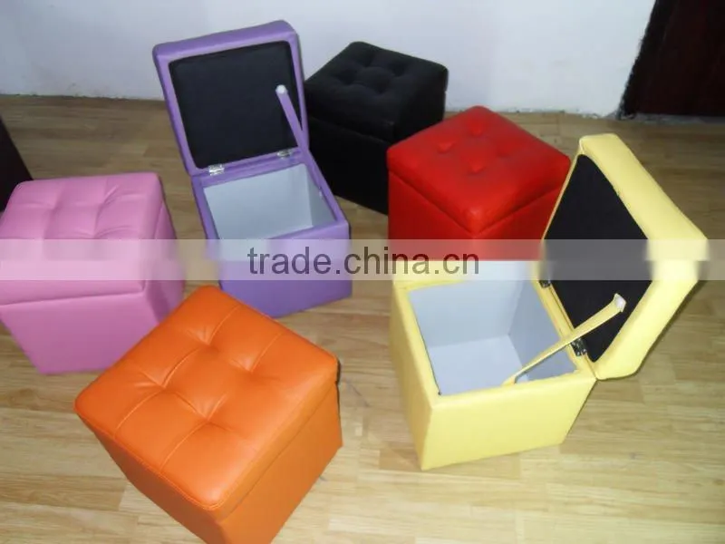 fashionable storage square chair