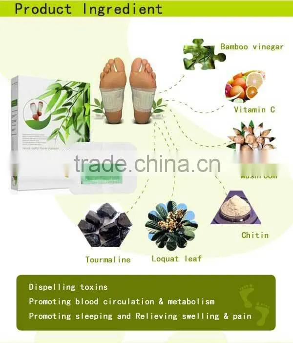Bamboo Vinegar Kinoki foot detox patch