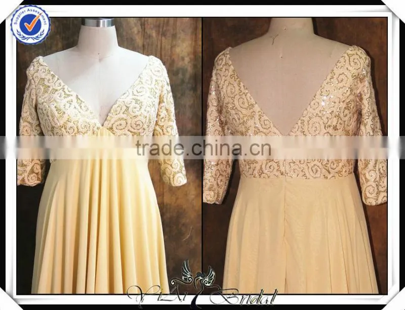 PP0163 Chiffon chinese wedding dress mother of the bride beach wedding dress with sleeves