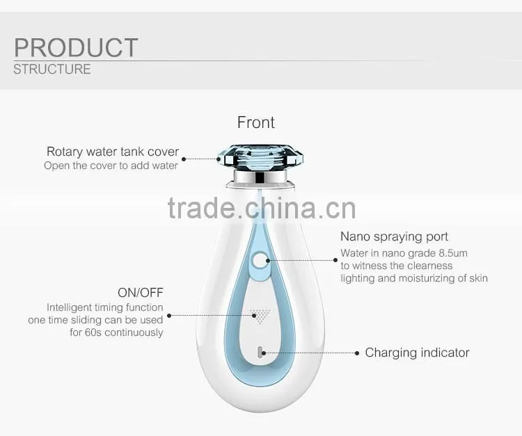 High frequency ozone machine nano mist spray with USB charger