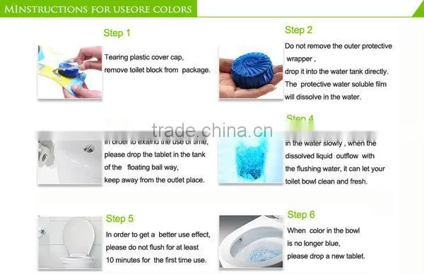 Lasting fresh toilet flush fragrance