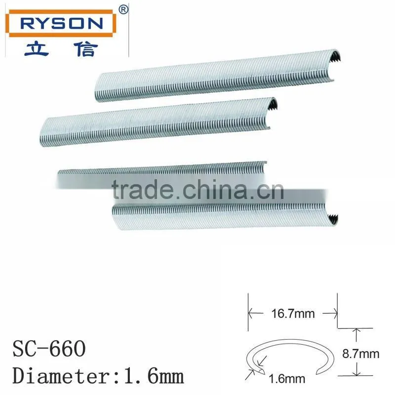 good quantity hardware furniture mattress staples C ring nails for spring mattress manufacture
