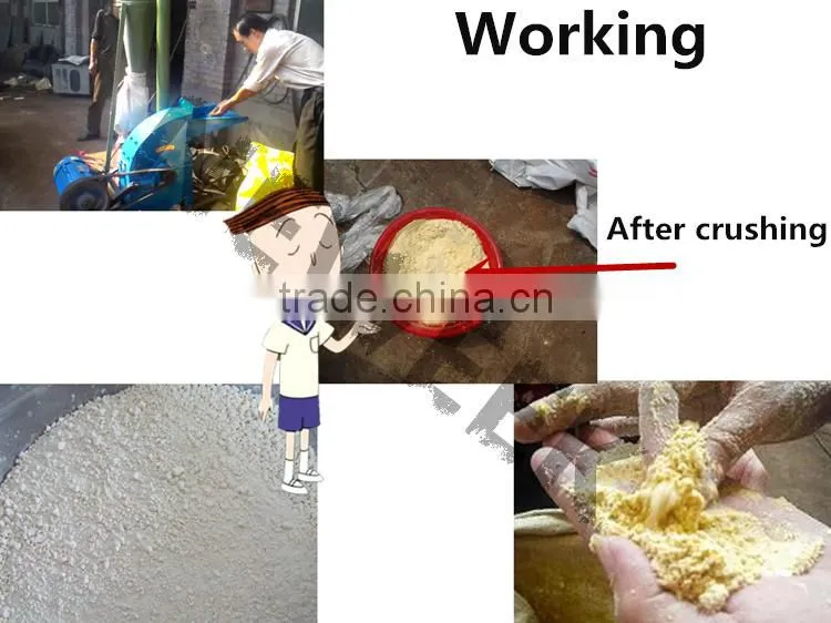Neweek small 9FQ hammer mill for animal poultry feed grinder