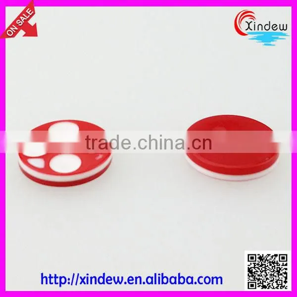 Top quality Plastic Fashion red back resin button