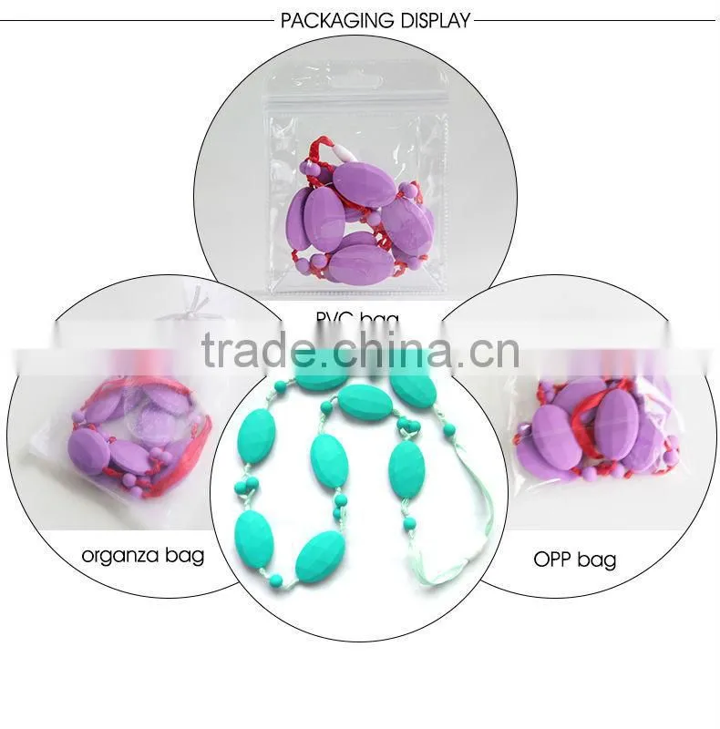 100% Non-Toxic Handmade Cool Jewellery Teething Necklace For Babies