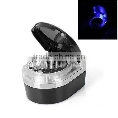 Portable Car Blue LED Light Cigarette Smokeless Ashtray