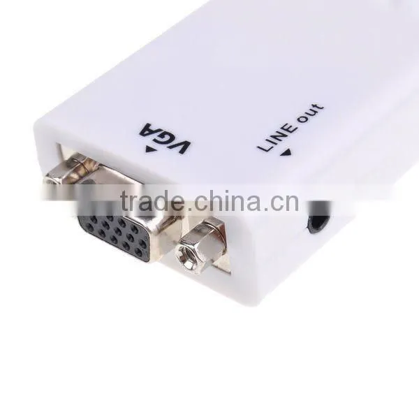 Mini HDMI to VGA + Aduio HD Conversion Cable Adapter For Computer DVD