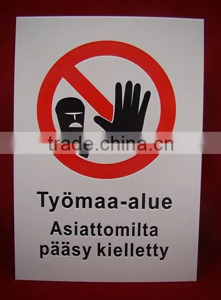 Customized Traffic Safety Guide sign Warning Signs
