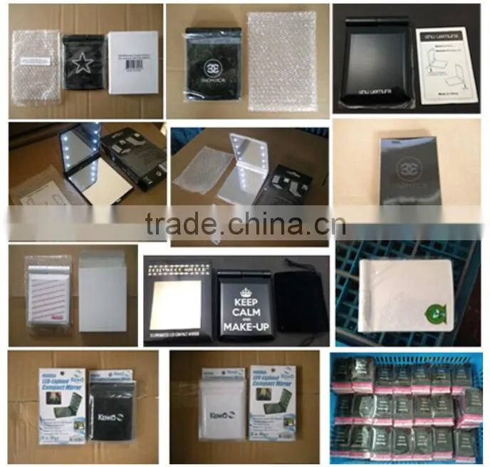 Led Lighted Compact Travel Makeup Mirror