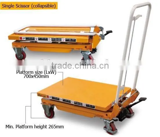 Customized Heavy duty Scissor foot lifting table